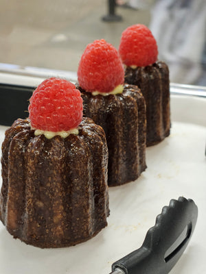Lemon Raspberry Canelé